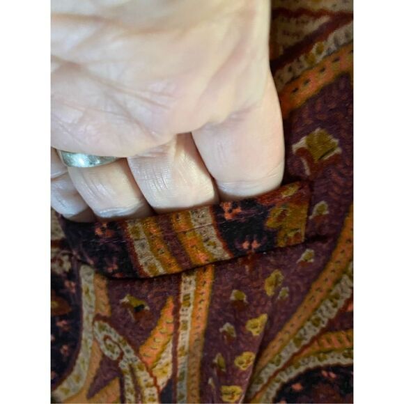 View collection, women’s paisley, print, fully lined blazer/jacket size 10 - Picture 4 of 5